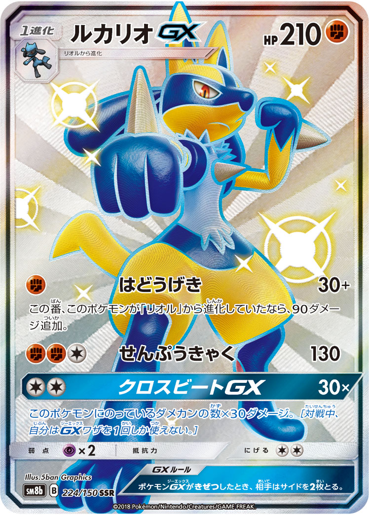 ルカリオGX SM8b 224/150